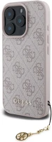 Apple GUHCP16XGF4GCP Guess 4g charms collection iphone 16 pro max kemény hátlap tok, rózsaszín kép