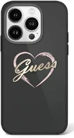 Apple GUHCP16XHCHGSPK Guess iml heart iphone 16 pro max kemény hátlap tok, fekete kép