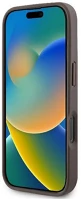 Apple GUHCP16XP4TDPW Guess 4g strass triangle metal logo iphone 16 pro max hátlap tok, barna kép