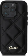Apple GUHCP16XPSQSQSK Guess pu leather quilted  iphone 16 pro max hátlap tok, fekete kép