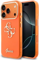 Apple GUHCP17L5HC4MLSO Guess iml 4g script metal logo  iphone 17 pro tok, narancs kép