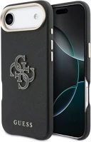 Apple GUHCP17M5PS4RGGK Guess pu resin logo  iphone air (2025) tok kameravédő peremmel, fekete-arany kép