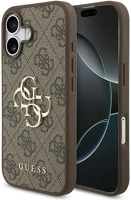 Apple GUHCP17S4GMGBR Guess 4g big logo  iphone 17 hátlap tok, barna kép