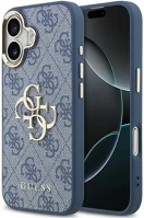 Apple GUHCP17S4GMGCBL Guess 4g big 4g classic logo  iphone 17 hátlap tok, kék-ezüst kép