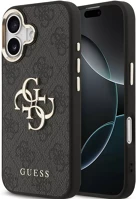 Apple GUHCP17S4GMGCGR Guess pu leather 4g metal logo gold frame kép