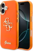 Apple GUHCP17S5HC4MLSO Guess iml 4g script metal logo  iphone 17 tok, narancs kép