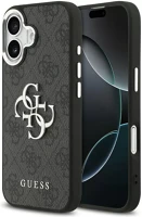 Apple GUHCP17SP4G4SMCK Guess 4g big 4g classic logo  iphone 17 hátlap tok, fekete-ezüst kép