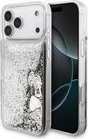 Apple GUHCP17XGLHFLSI iphone 17 pro max csillámos hátlap tok kameravédő peremmel, ezüst kép