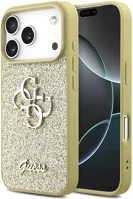 Apple GUHCP17XHG4SGD Guess fixed glitter big 4g  iphone 17 pro max hátlap tok, csillámos, arany kép