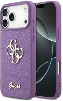 Apple GUHCP17XHG4SGL Guess fixed glitter big 4g  iphone 17 pro max hátlap tok, csillámos, lila kép