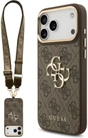 Apple GUHCP17XP4G4BCSW iphone 17 pro max hátlap tok univerzális pánttal, barna-arany kép