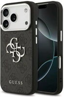 Apple GUHCP17XP4G4SMCK Guess 4g big 4g classic logo  iphone 17 pro max hátlap tok, fekete-ezüst kép