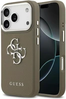 Apple GUHCP17XPG4SMCEW iphone 17 pro max hátlap tok kameravédő peremmel, barna-ezüst kép