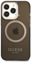 Apple GUHMP13LHTCMK Guess translucent magsafe  iphone 13 pro hátlap tok, fekete kép