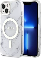 Apple GUHMP13MPCUMAH Guess iml marble iphone 13 magsafe hátlap tok, fehér kép