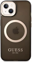 Apple GUHMP14MHTCMK Guess translucent magsafe  iphone 14 plus hátlap tok, fekete kép