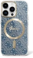 Apple GUHMP16LH4STB Guess iml 4g magsafe iphone 16 pro magsafe kemény hátlap tok, kék kép
