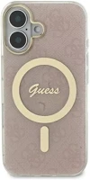 Apple GUHMP16LH4STP Guess iml 4g magsafe iphone 16 pro magsafe kemény hátlap tok, rózsaszín kép