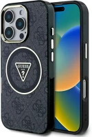 Apple GUHMP16LHG4PRTGK Guess iml 4g glitter and triangle logo iphone 16 pro magsafe kemény hátlap kép