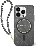 Apple GUHMP16LHGCRELSK Guess iml glitter iphone 16 pro magsafe kemény hátlap tok karpánttal kép
