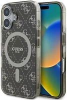 Apple GUHMP16SH4DTEW Guess iml 4g background iphone 16 magsafe kemény hátlap tok, barna kép