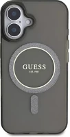 Apple GUHMP16SHFGEREK Guess iml glitter ring  iphone 16 magsafe kompatibilis hátlap tok, fekete kép