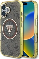Apple GUHMP16SHG4PRTGW Guess iml 4g glitter and triangle logo iphone 16 magsafe kemény hátlap tok kép