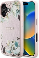 Apple GUHMP16SPGNMPLMP Guess pu grained magnolia iphone 16 magsafe hátlap tok, rózsaszín kép
