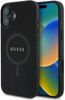 Apple GUHMP16SPSAHMCK Guess saffiano classic logo iphone 16 magsafe hátlap tok, fekete kép