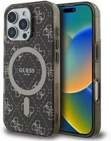 Apple GUHMP16XH4DTEW Guess iml 4g background iphone 16 pro max magsafe kemény hátlap tok, barna kép