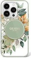 Apple GUHMP16XHFWBDCEN Guess iml flower & tonal circle iphone 16 pro max kemény hátlap tok, zöld kép