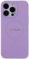 Apple GUHMP16XPSAHMCU Guess saffiano magsafe iphone 16 pro max kemény hátlap tok, lila kép