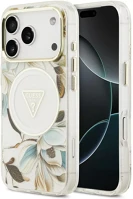 Apple GUHMP17LHFLPEDH iphone 17 pro csillámos hátlap tok kameravédő peremmel, magsafe, fehér kép