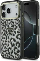 Apple GUHMP17LHLEGTGLK iphone 17 pro csillámos hátlap tok kameravédő peremmel, magsafe, fekete kép