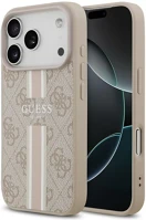 Apple GUHMP17LP4RPSP Guess 4g printed stripes  iphone 17 pro magsafe hátlap tok, rózsaszín kép