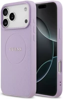 Apple GUHMP17LPGHSMMU Guess grained ring iphone 17 pro magsafe hátlap tok, lila kép