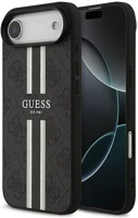 Apple GUHMP17MP4RPSK Guess 4g printed stripes  iphone air (2025) magsafe hátlap tok, fekete kép