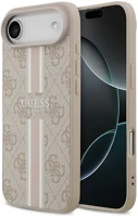 Apple GUHMP17MP4RPSP Guess 4g printed stripes  iphone air (2025) magsafe hátlap tok, rózsaszín kép