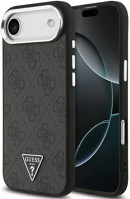 Apple GUHMP17MP4TSRCMK Guess 4g triangle logo  iphone air (2025) magsafe hátlap tok, fekete-ezüst kép