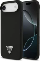 Apple GUHMP17MSCTRLMK Guess silicone triangle logo  iphone air (2025) magsafe hátlap tok, fekete kép