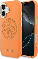 Apple GUHMP17S5PG4SRGO Guess pu perforated 4g logo  iphone 17 tok, magsafe, narancs kép