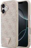 Apple GUHMP17SP4GTDGMP Guess pu leather 4g triangle logo gold frame kép