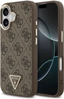 Apple GUHMP17SP4GTDGMW Guess pu leather 4g triangle logo gold frame kép
