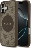 Apple GUHMP17SP4PGRSGW Guess 4g circle classic logo  iphone 17 magsafe tok, barna kép