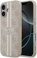 Apple GUHMP17SP4RPSP Guess 4g printed stripes  iphone 17 magsafe hátlap tok, rózsaszín kép