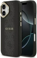 Apple GUHMP17SPG4SEMCK Guess 4g stripe  iphone 17 magsafe tok kameravédő kerettel, fekete-arany kép