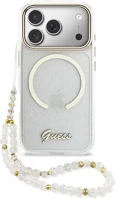 Apple GUHMP17X5HTGSMSH iphone 17 pro max csillámos hátlap tok karpánttal, magsafe, átlátszó kép