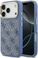 Apple GUHMP17XP4MSEGCB Guess 4g pu classic logo  iphone 17 pro max magsafe hátlap tok, kék-arany kép