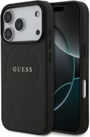 Apple GUHMP17XPGHSMMK Guess grained ring iphone 17 pro max magsafe hátlap tok, fekete kép