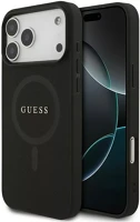 Apple GUHMP17XPSAHMCK Guess saffiano classic logo  iphone 17 pro max magsafe tok, fekete kép